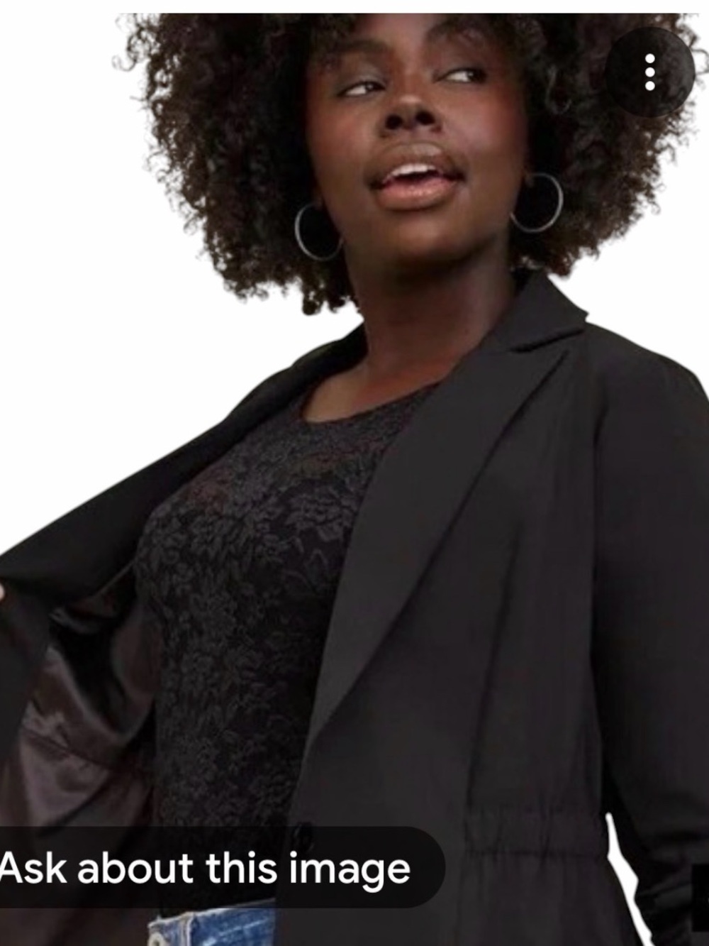 Torrid Crep Cinch Waist Blazer Jacket